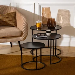 Lot de 3 tables d'appoint "Noan"*ATMOSPHERA Outlet