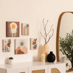 Lot de 5 toiles imprimées "Cynthia"*ATMOSPHERA