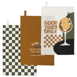 Lot de 3 torchons "Helu"*ATMOSPHERA