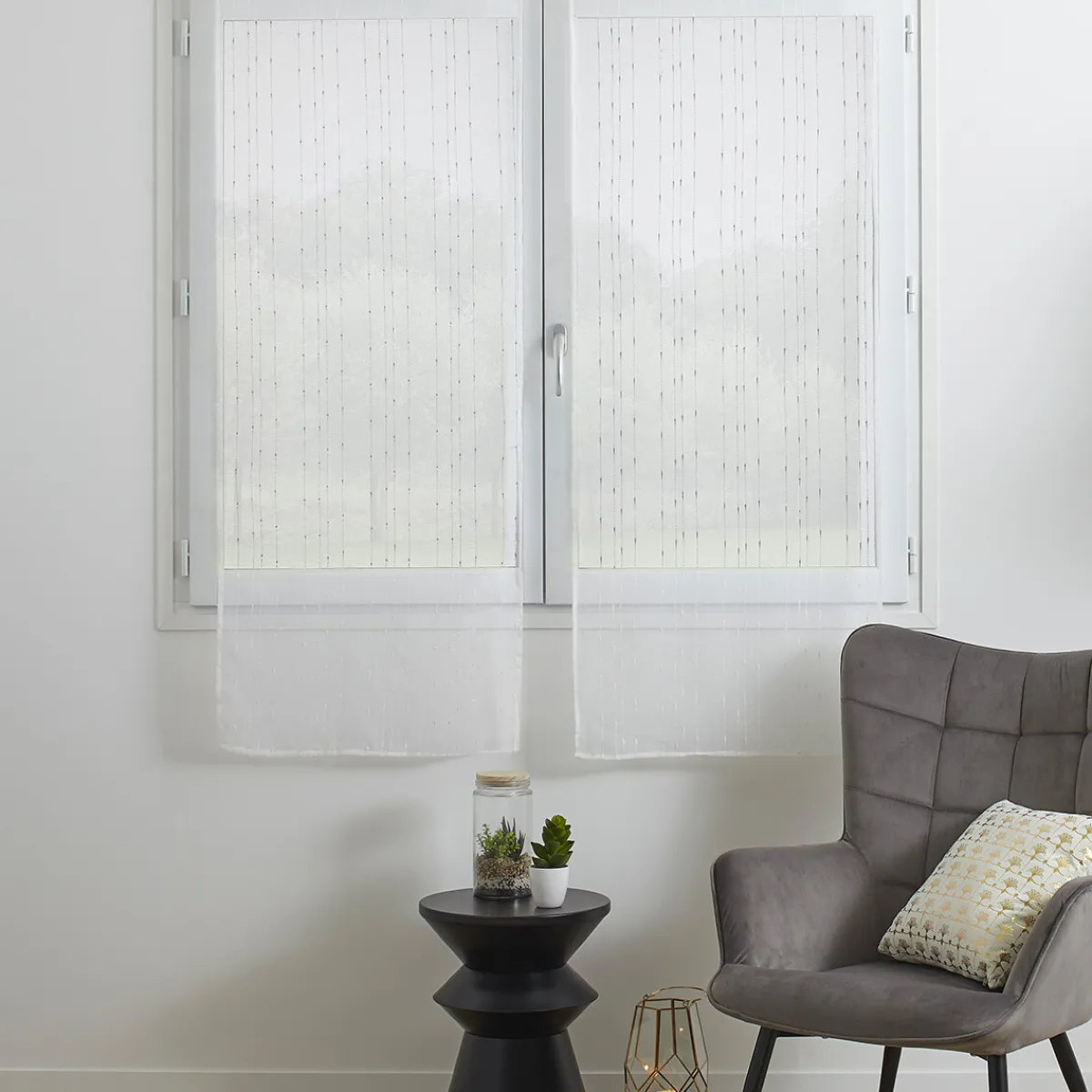 Lot de 2 voilages "Anissa"*ATMOSPHERA Discount