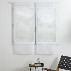 Lot de 2 voilages "Feuille"*ATMOSPHERA Sale