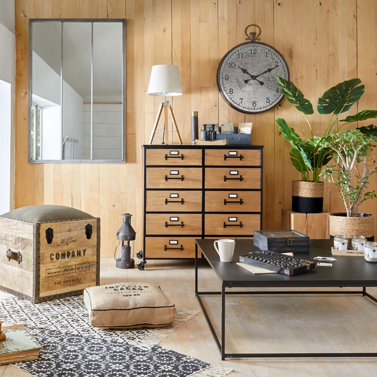 Malle pouf "Colonial"*ATMOSPHERA Clearance