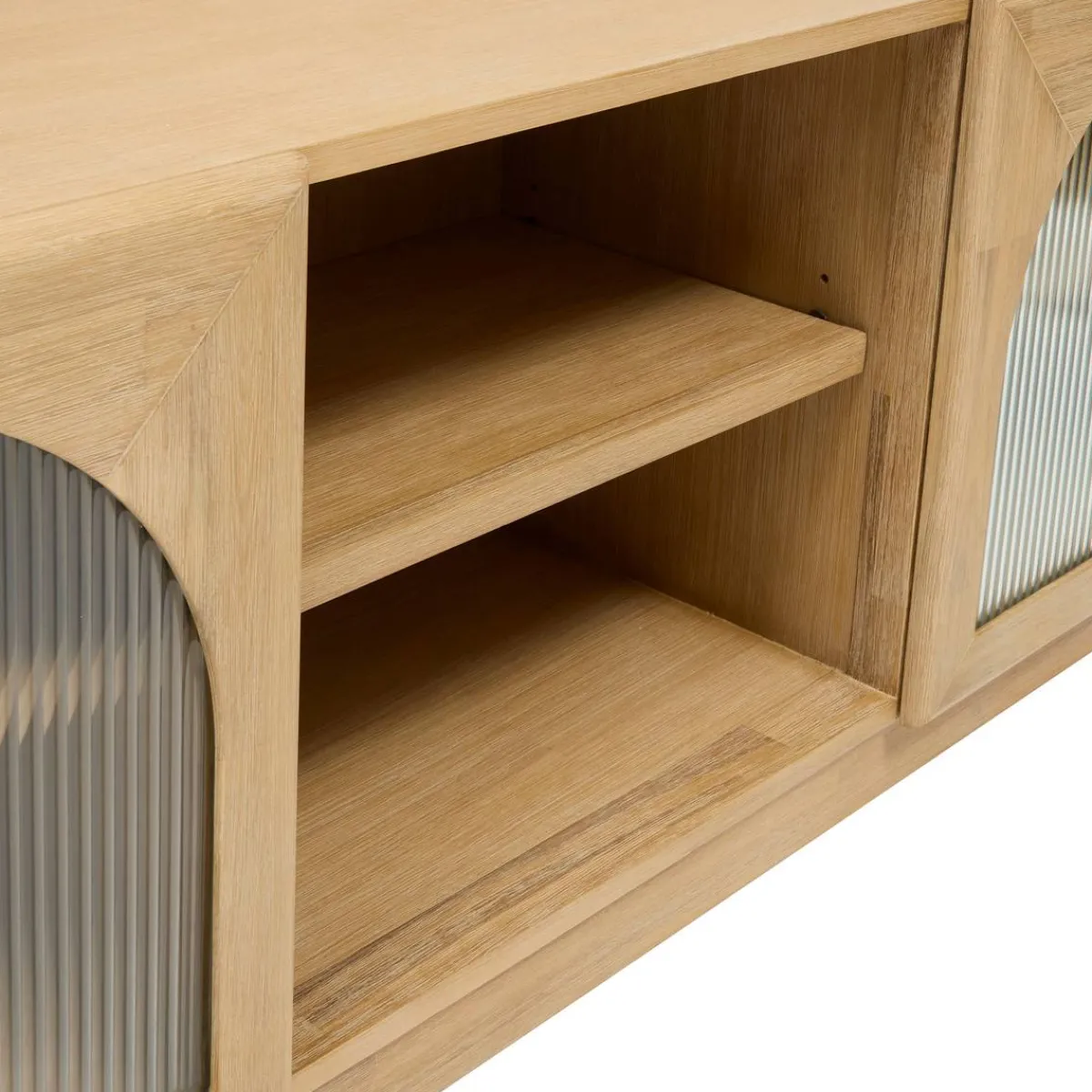 Meuble TV 2 portes 3 étagères "Lousada"*ATMOSPHERA Outlet