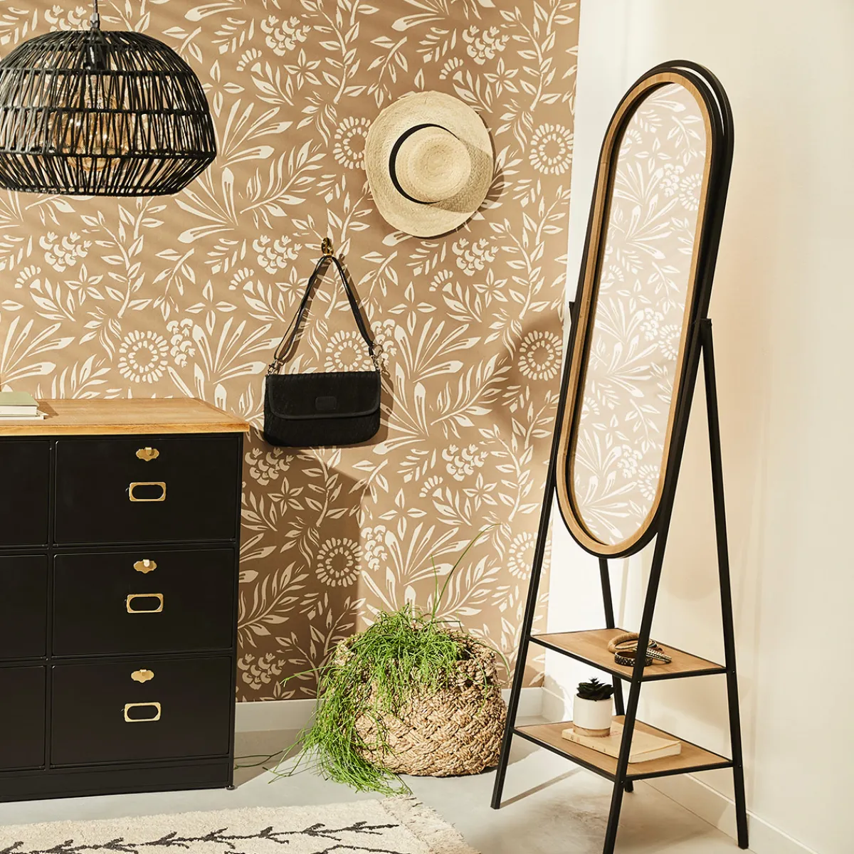 Miroir sur pied "Mael"*ATMOSPHERA New