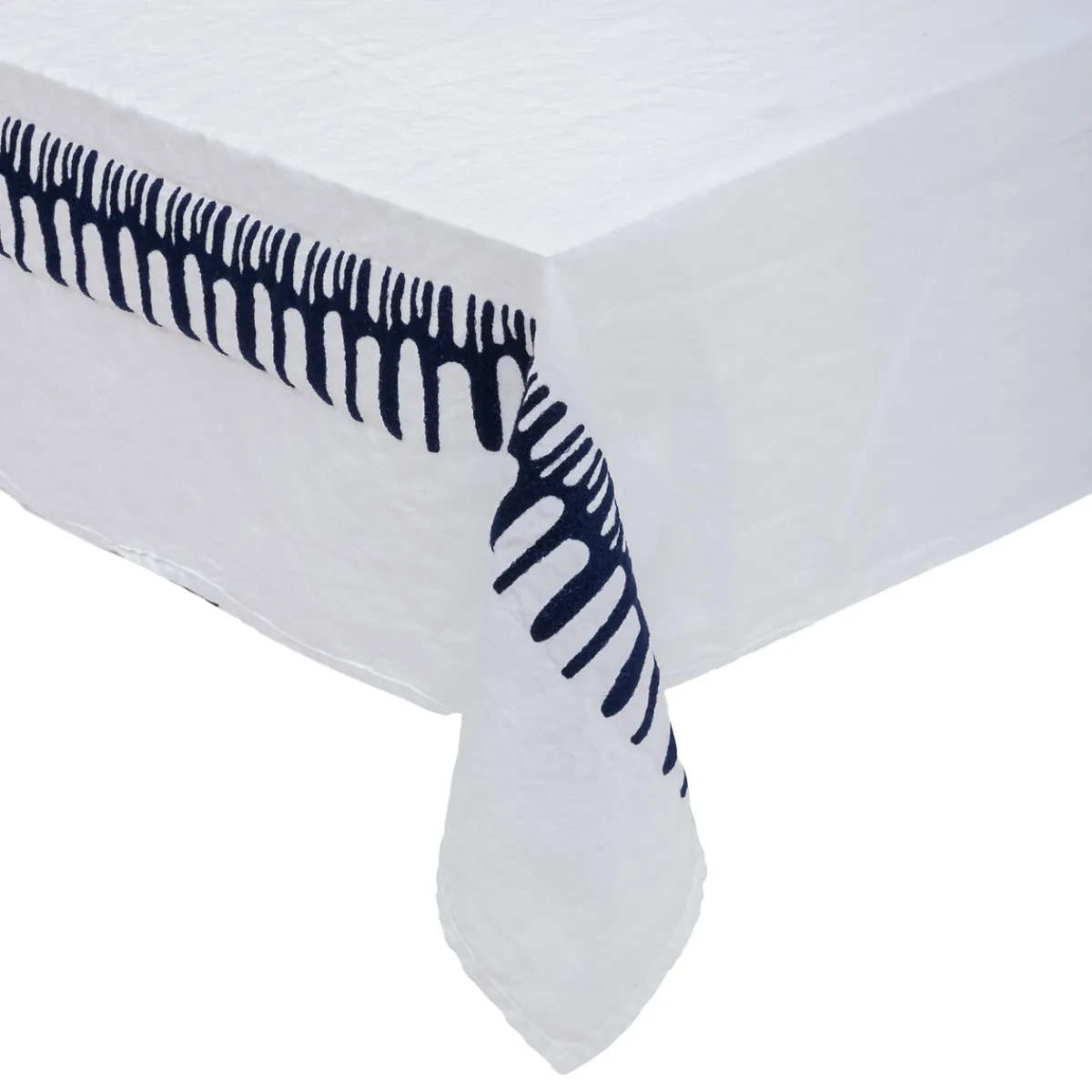 Nappe broderie "Lizandro", coton et lin*ATMOSPHERA