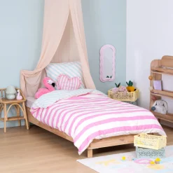 Parure de lit 2 pièces enfant Rayure "Azel"*ATMOSPHERA Hot