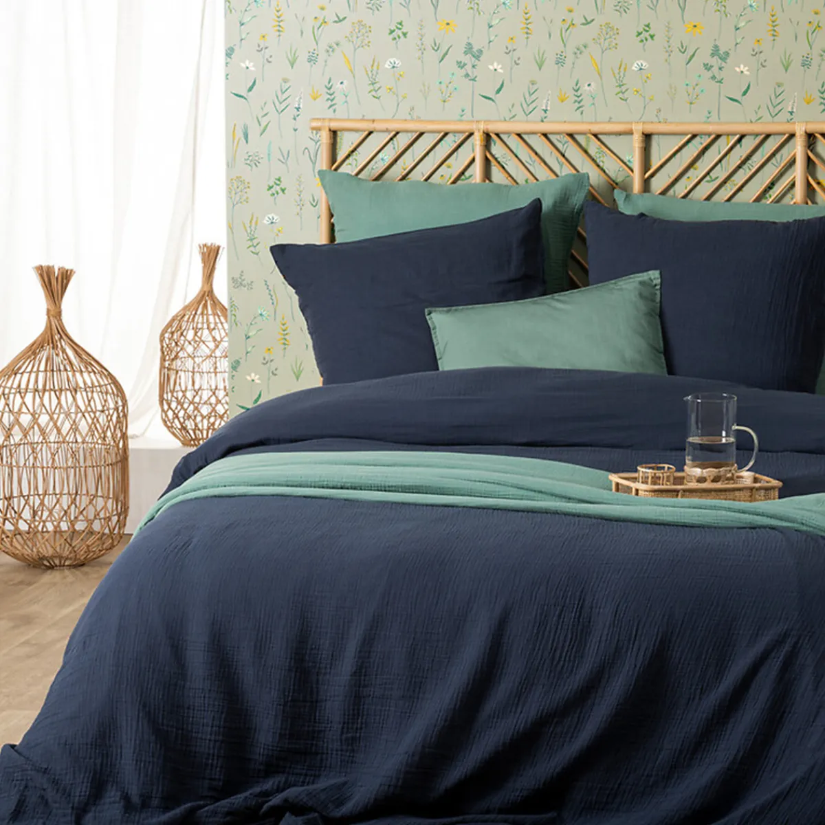 Parure de lit 3 pièces "Flora"*ATMOSPHERA