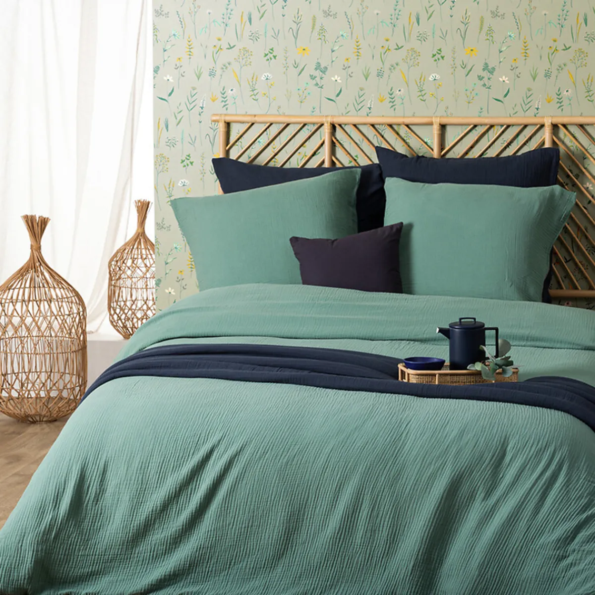 Parure de lit 3 pièces "Flora"*ATMOSPHERA