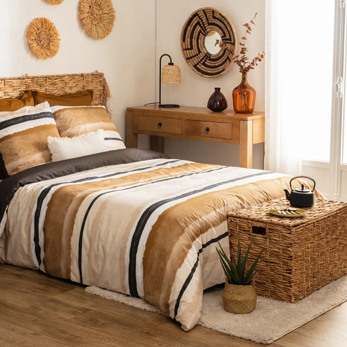 Parure de lit 3 pièces "Hana"*ATMOSPHERA Clearance