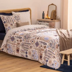 Parure de lit 3 pièces imprimée "Khafu"*ATMOSPHERA Clearance