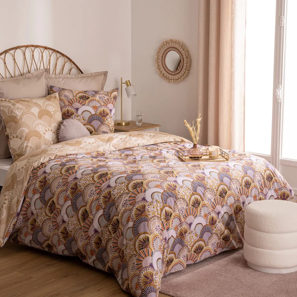 Parure de lit 3 pièces imprimée "Aikupito"*ATMOSPHERA Outlet