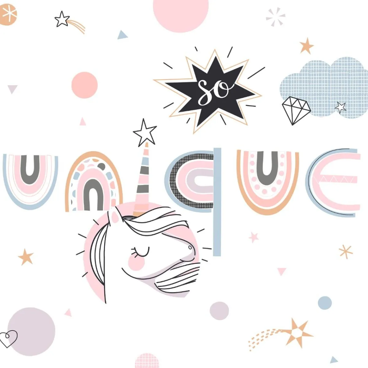 Parure de lit enfant 2 pièces "Licorne"*ATMOSPHERA Outlet