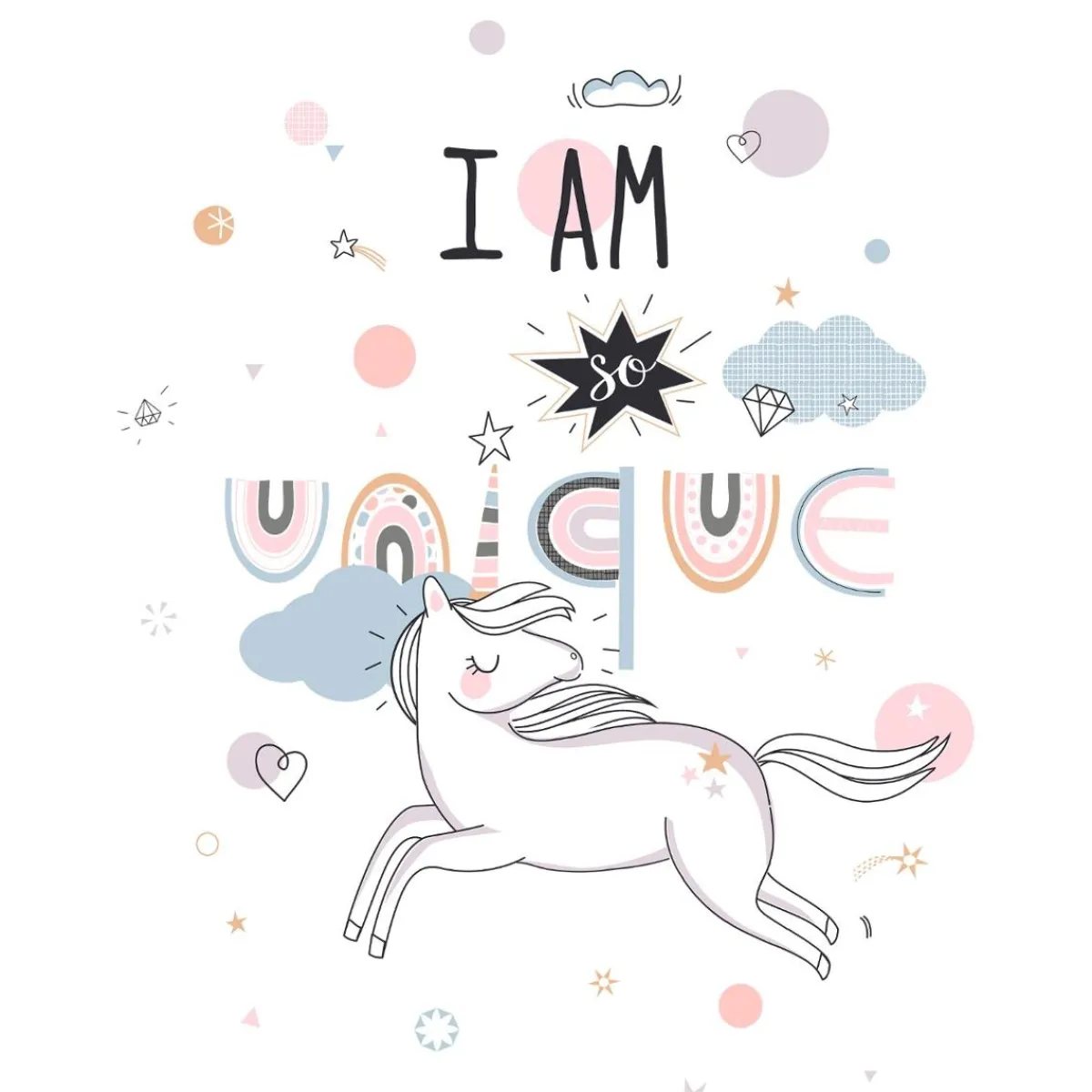 Parure de lit enfant 2 pièces "Licorne"*ATMOSPHERA Outlet