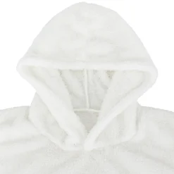 Plaid à manches capuche flanelle 