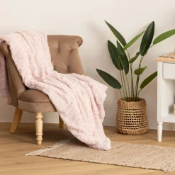 Plaid "Bouclette" fausse fourrure*ATMOSPHERA Sale