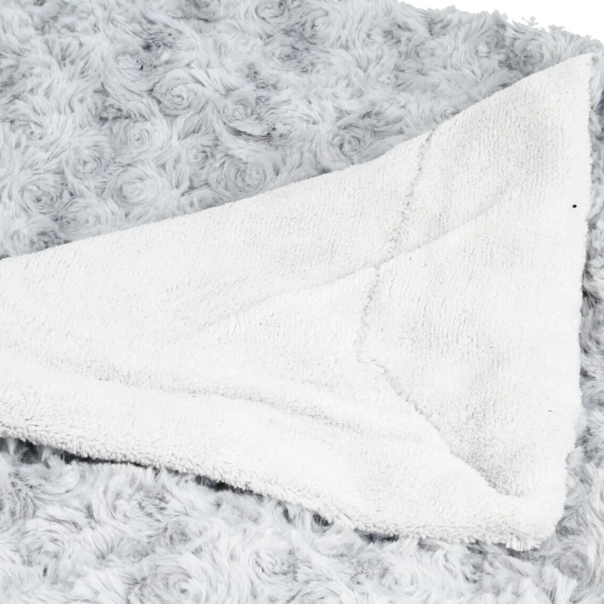 Plaid "Bouclette" fausse fourrure*ATMOSPHERA Hot