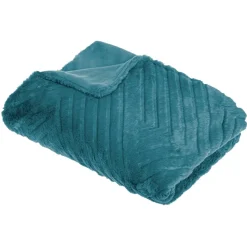 Plaid "3D Géo" fausse fourrure*ATMOSPHERA New