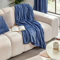 Plaid flanelle côtelé "Arum"*ATMOSPHERA New