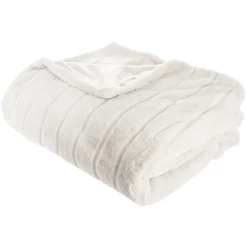 Plaid "Manoir" fausse fourrure*ATMOSPHERA Sale