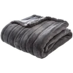 Plaid "Manoir" fausse fourrure*ATMOSPHERA