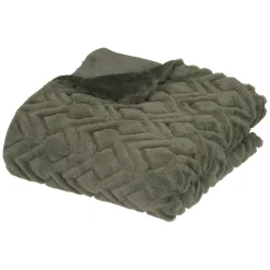 Plaid "Mara" fausse fourrure*ATMOSPHERA Hot