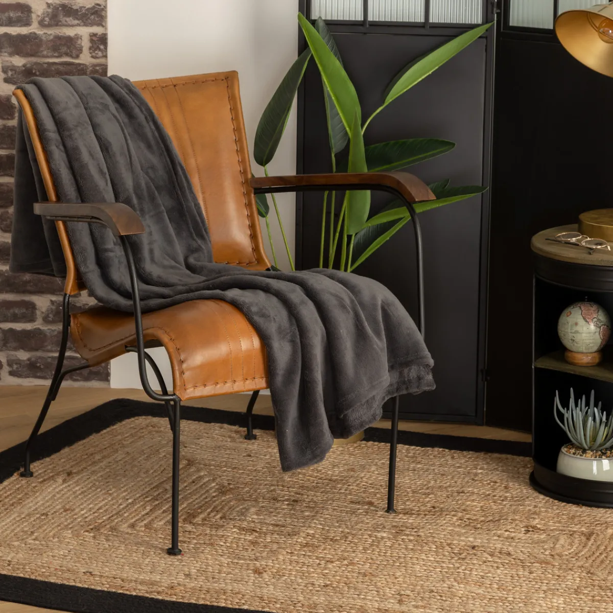 Plaid microfibre*ATMOSPHERA Sale