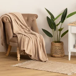 Plaid microfibre*ATMOSPHERA Clearance