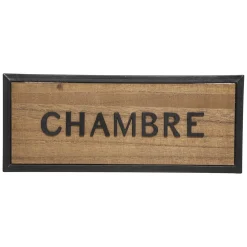 Plaque de porte bois "Javier"*ATMOSPHERA Online