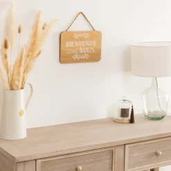 Plaque de porte bois "Krystel"*ATMOSPHERA Clearance