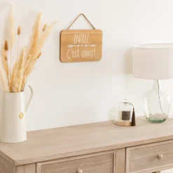 Plaque de porte bois 