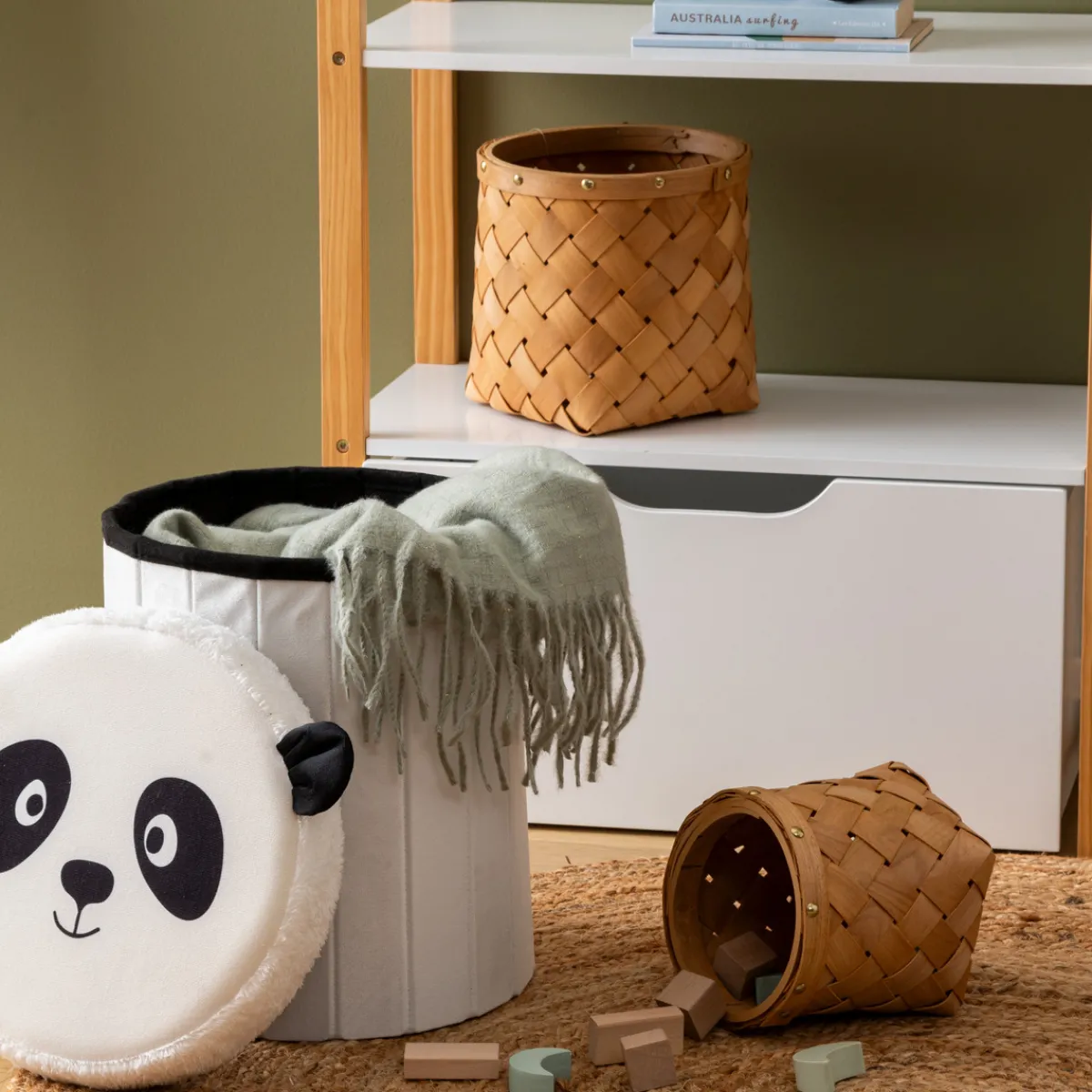 Pouf-coffre enfant Panda "Andy"*ATMOSPHERA