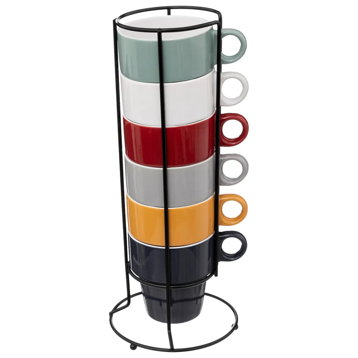 Rack 6 mugs "Colorama"*ATMOSPHERA Hot