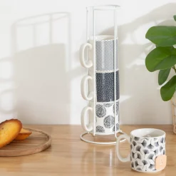 Rack 4 mugs "Japan"*ATMOSPHERA New