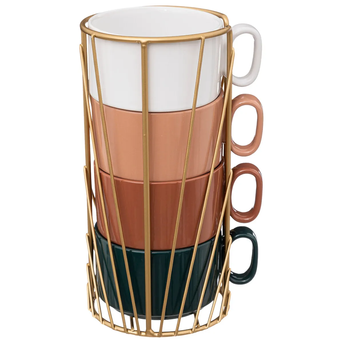 Rack 4 mugs "Le Collectionneur"*ATMOSPHERA Discount