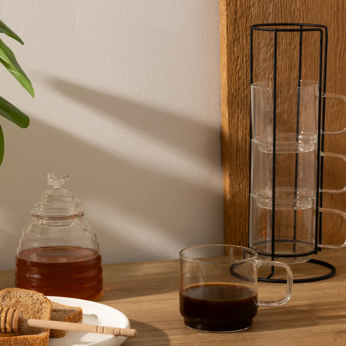 Rack 4 mugs "Mia"*ATMOSPHERA New