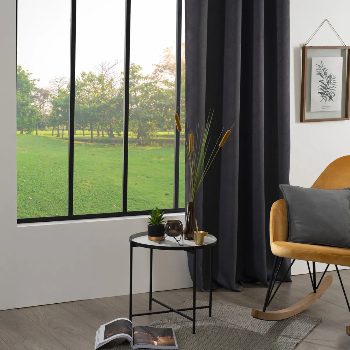 Rideau occultant "Feuilles"*ATMOSPHERA Hot