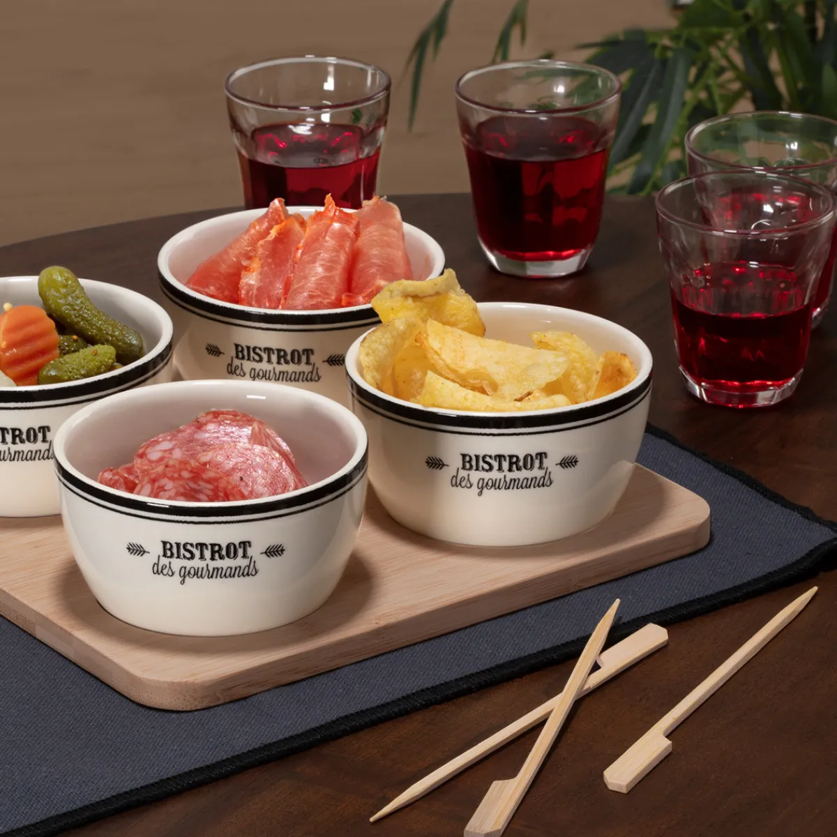 Service apéritif 5 pièces "Bistrot"*ATMOSPHERA Clearance