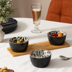 Service apéritif 4 pièces "White Floral"*ATMOSPHERA