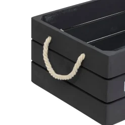 Set de 3 cagettes bois 