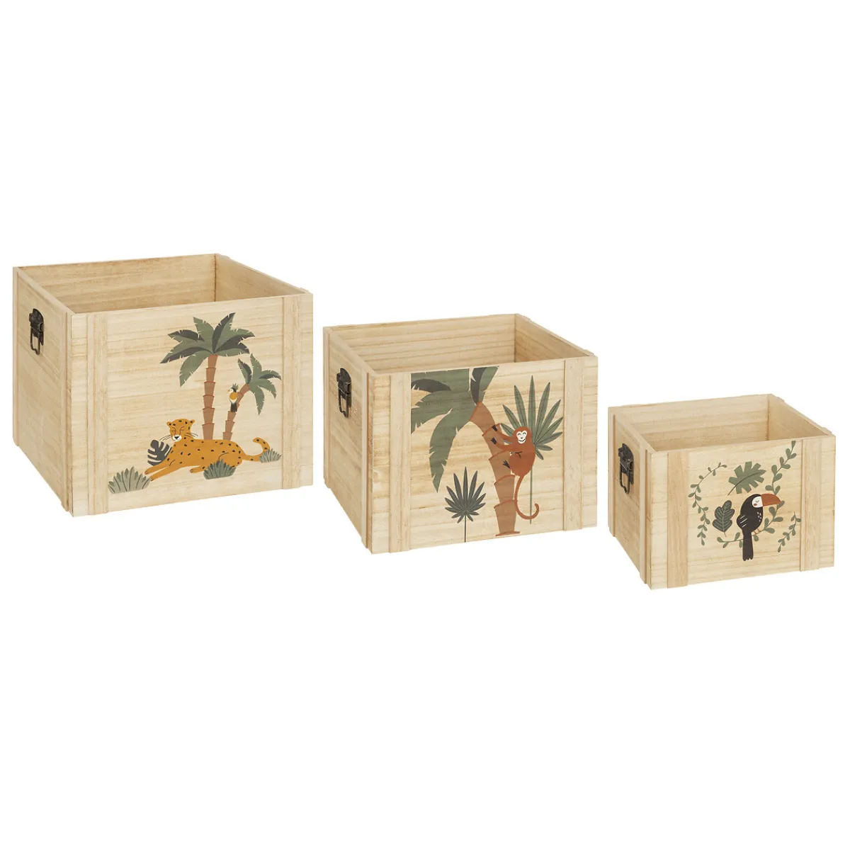 Set de 3 cagettes enfant "Jungle"*ATMOSPHERA Clearance