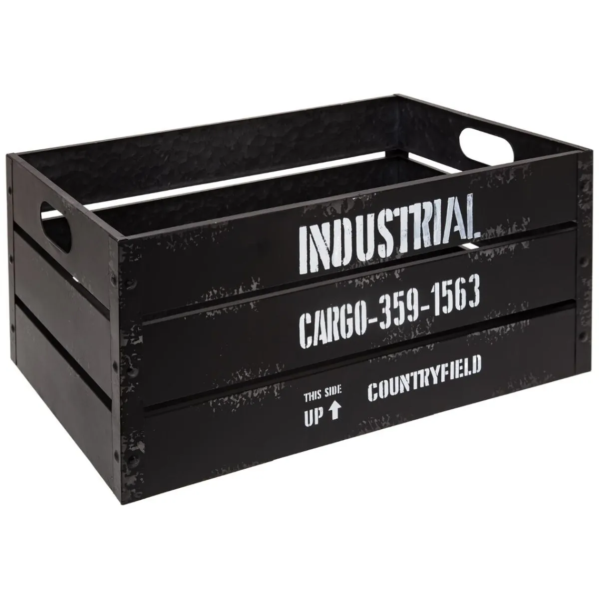 Set de 3 cagettes "Indus" métal*ATMOSPHERA Sale