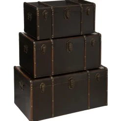 Set de 3 malles "British flower"*ATMOSPHERA Discount