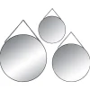 Set de 3 miroirs ronds "Leny"*ATMOSPHERA Hot