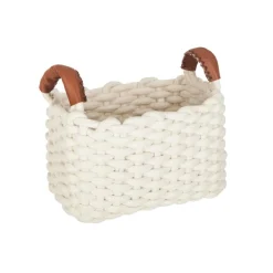 Set de 3 paniers à anses rectangulaires 