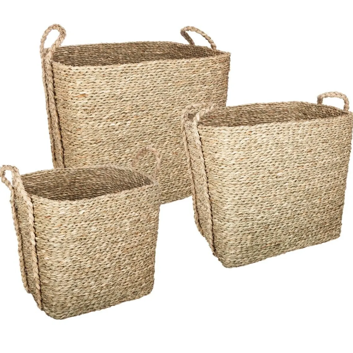 Set de 3 paniers à anses rectangulaires*ATMOSPHERA Best