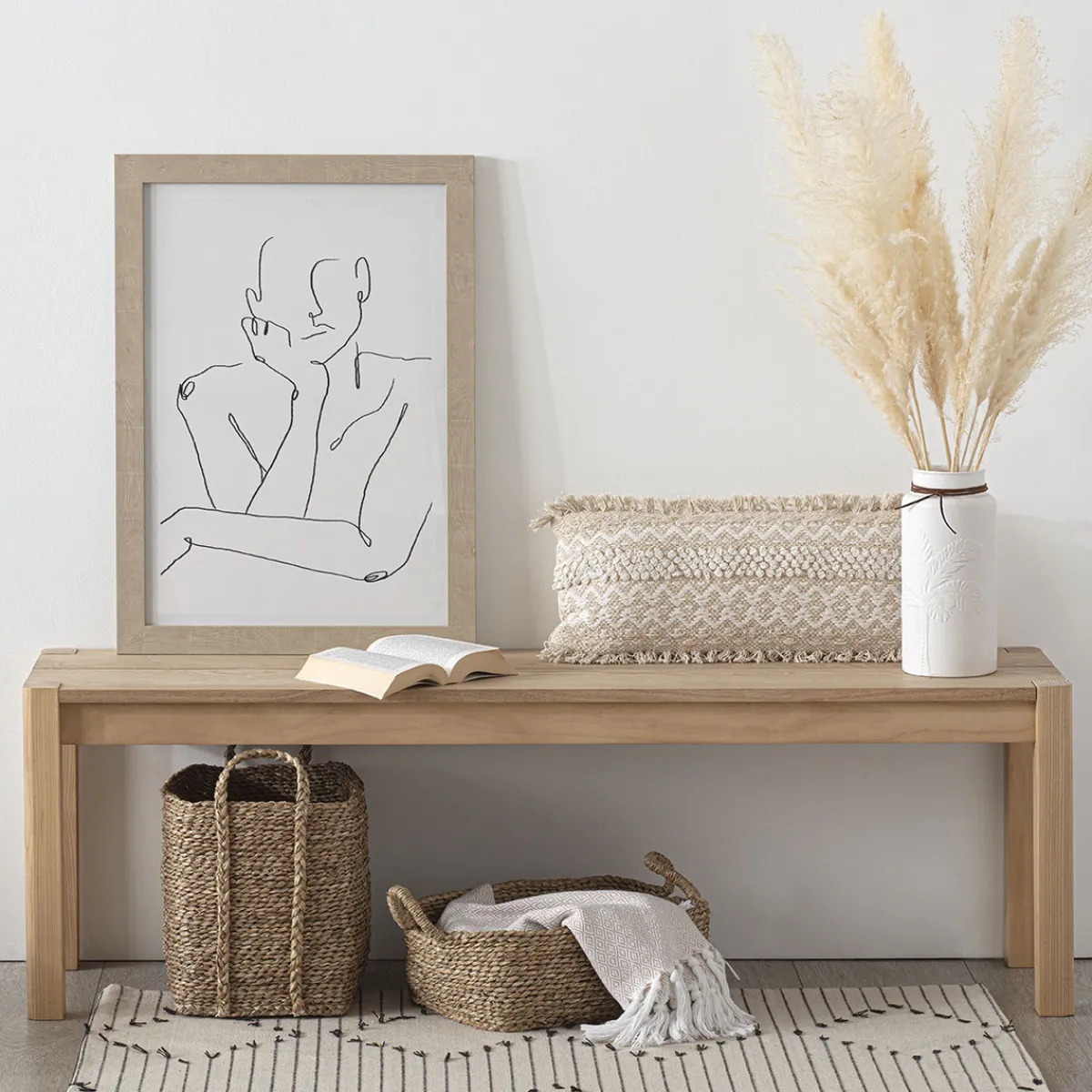 Set de 3 paniers à anses rectangulaires*ATMOSPHERA Best