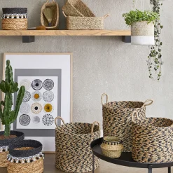 Set de 3 paniers à anses ronds "Etnik"*ATMOSPHERA Outlet