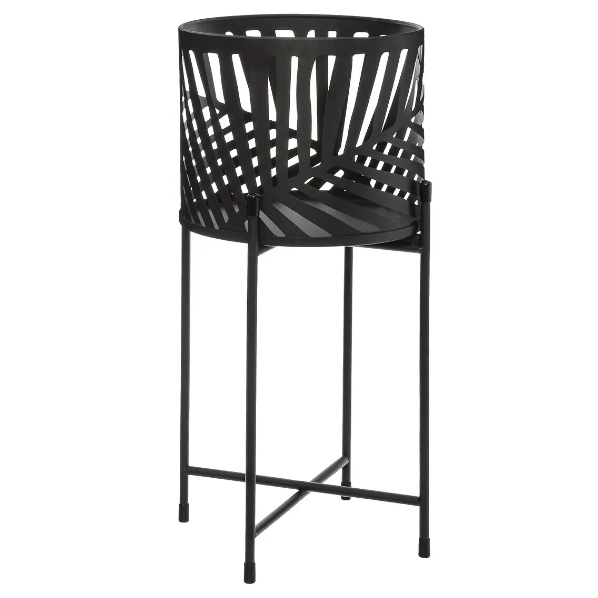 Set de 2 pots avec support "Feuilles"*ATMOSPHERA