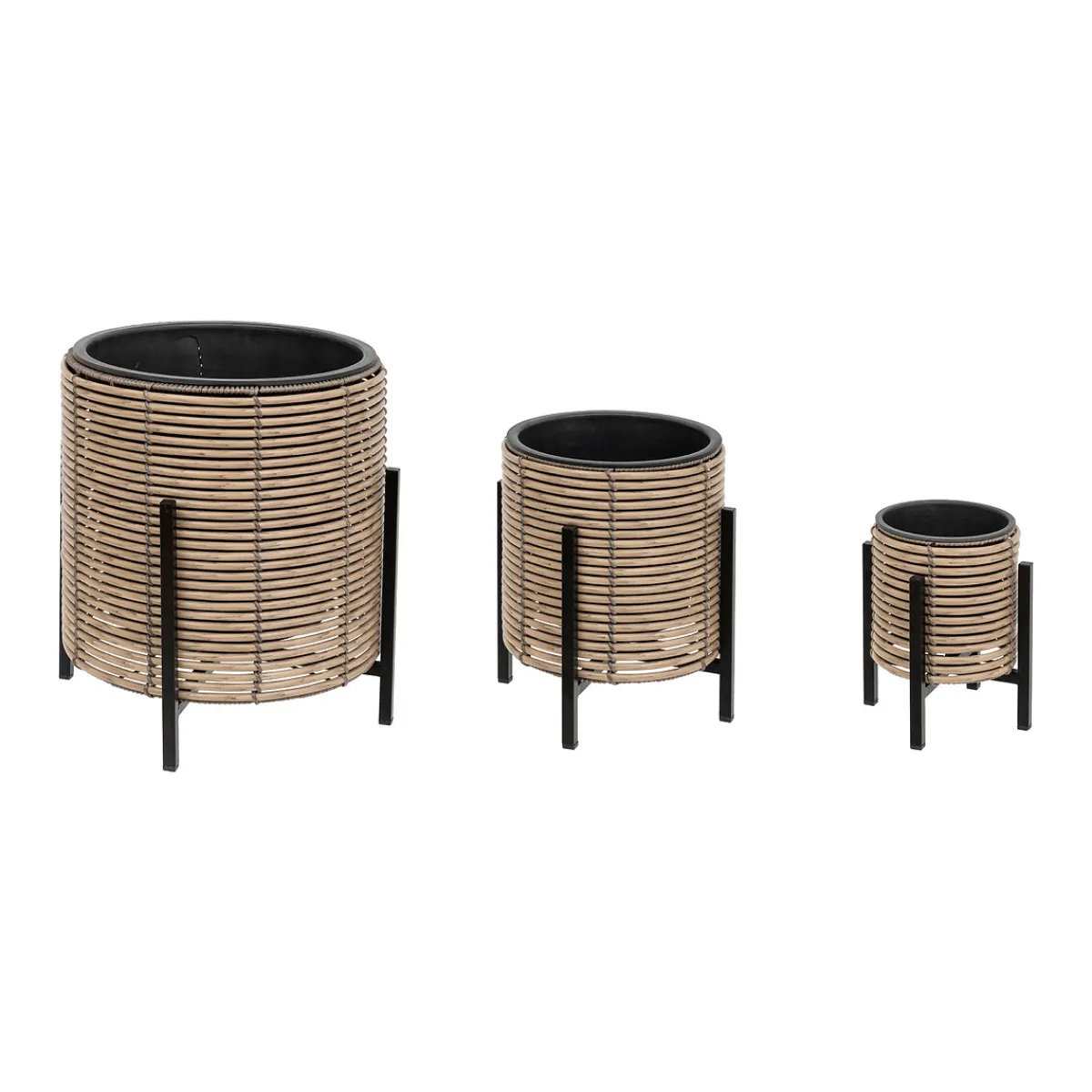 Set de 3 pots sur pied "Cam"*ATMOSPHERA