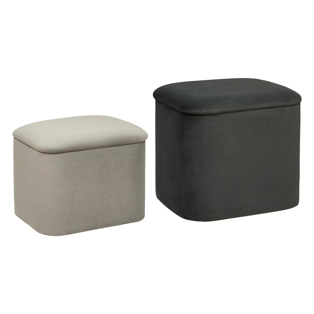 Set de 2 poufs "Dani"*ATMOSPHERA New